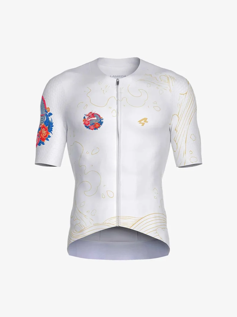 Dragon Soar Men's Cycling Jersey - White