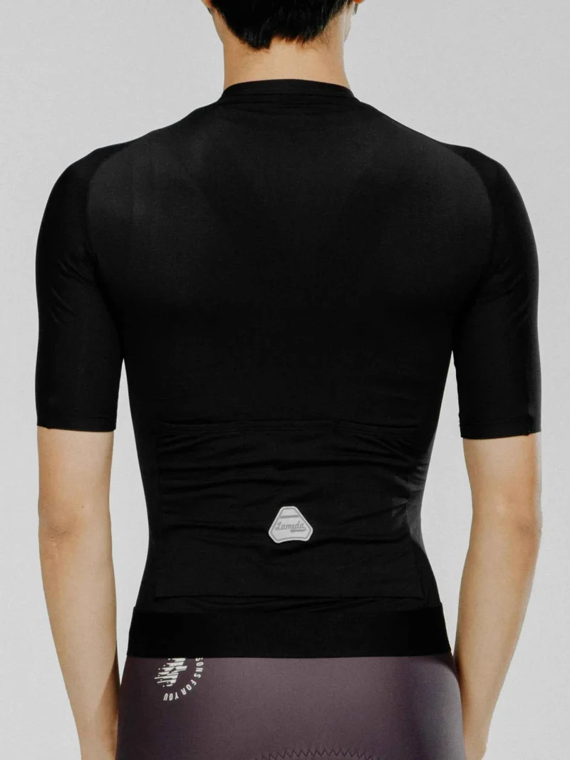 Silver Men's Cycling Jersey - Black