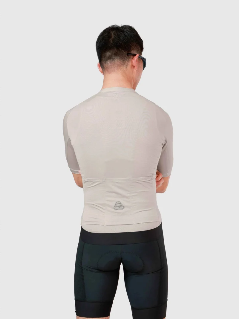 Silver Men's Cycling Jersey - Khaki