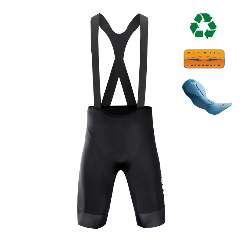 ECOFORTIS BIB SHORTS-BLACK