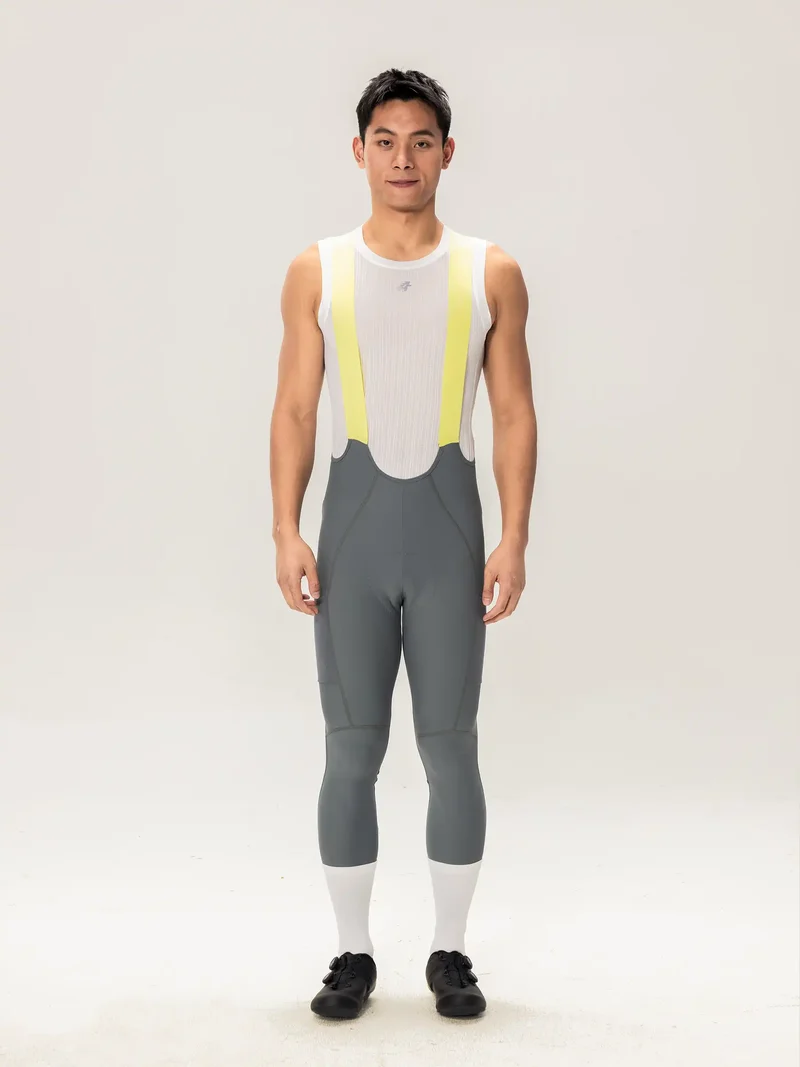 Lameda 21st Anniv. Special Men's Bib Tights - Gray Green