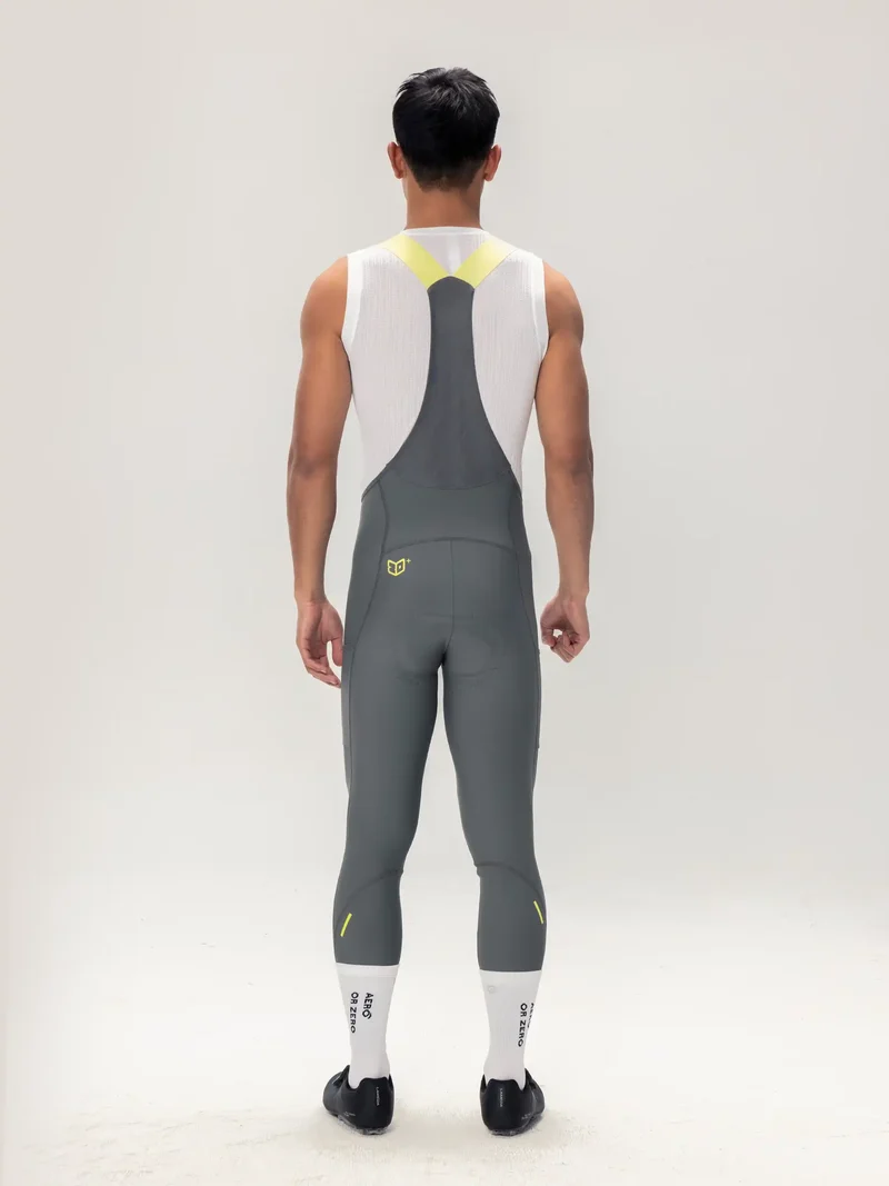 Lameda 21st Anniv. Special Men's Bib Tights - Gray Green
