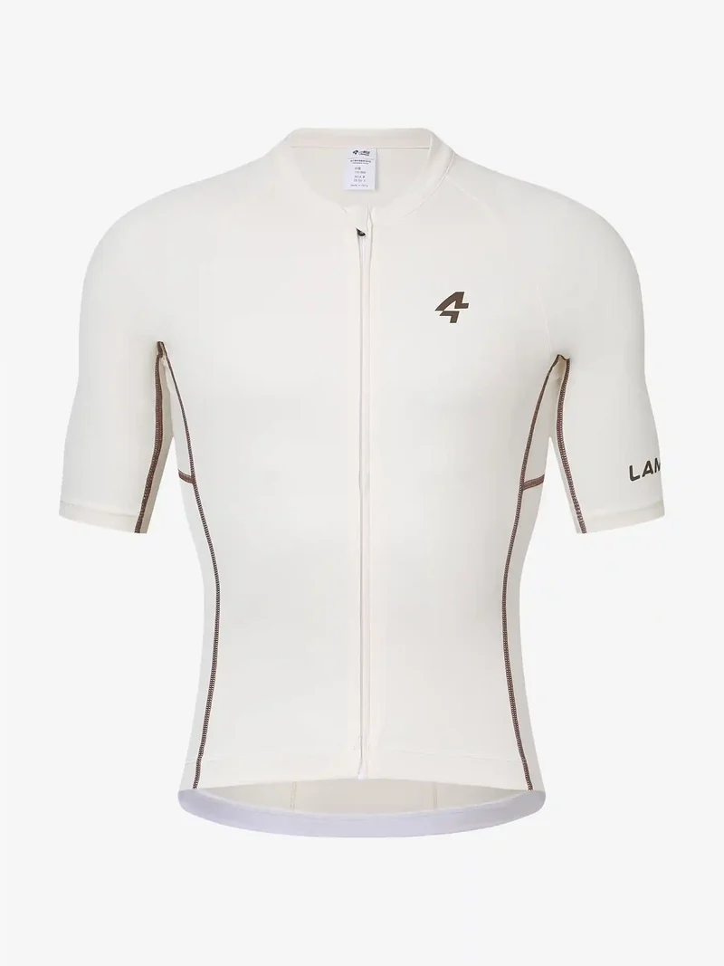 Wind Chaser Mens Cycling Jersey Short Sleeves - Cream
