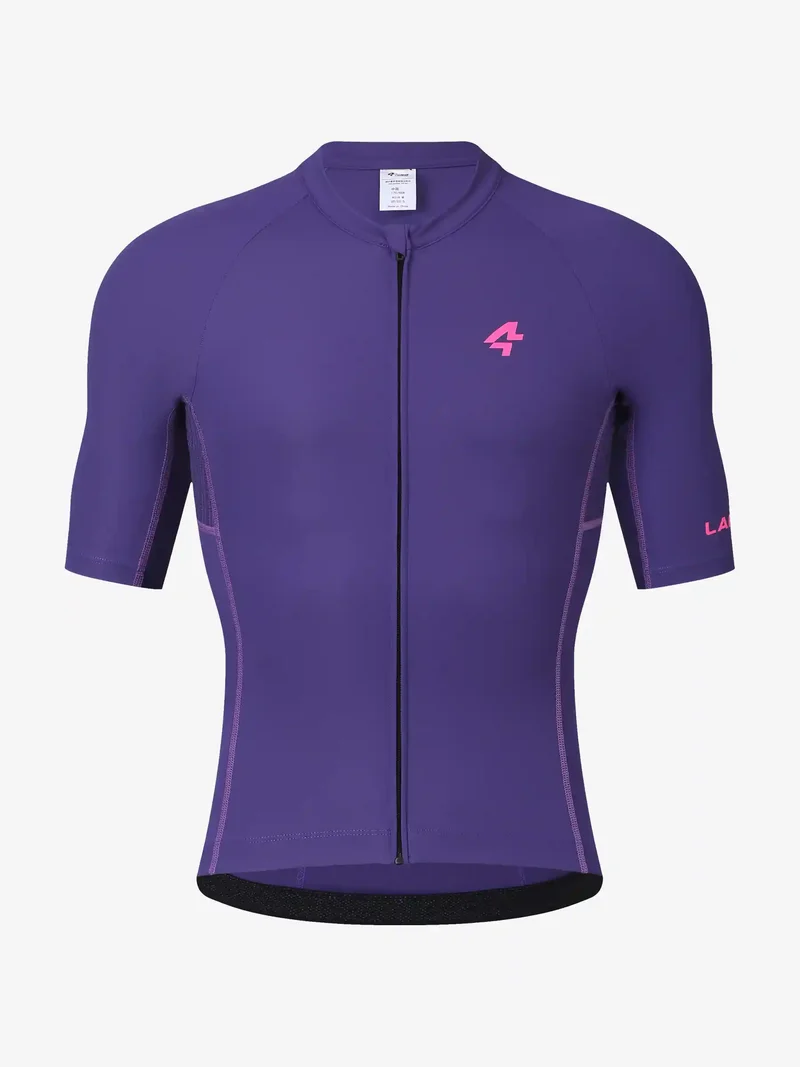 Wind Chaser Mens Cycling Jersey Short Sleeves - Purple