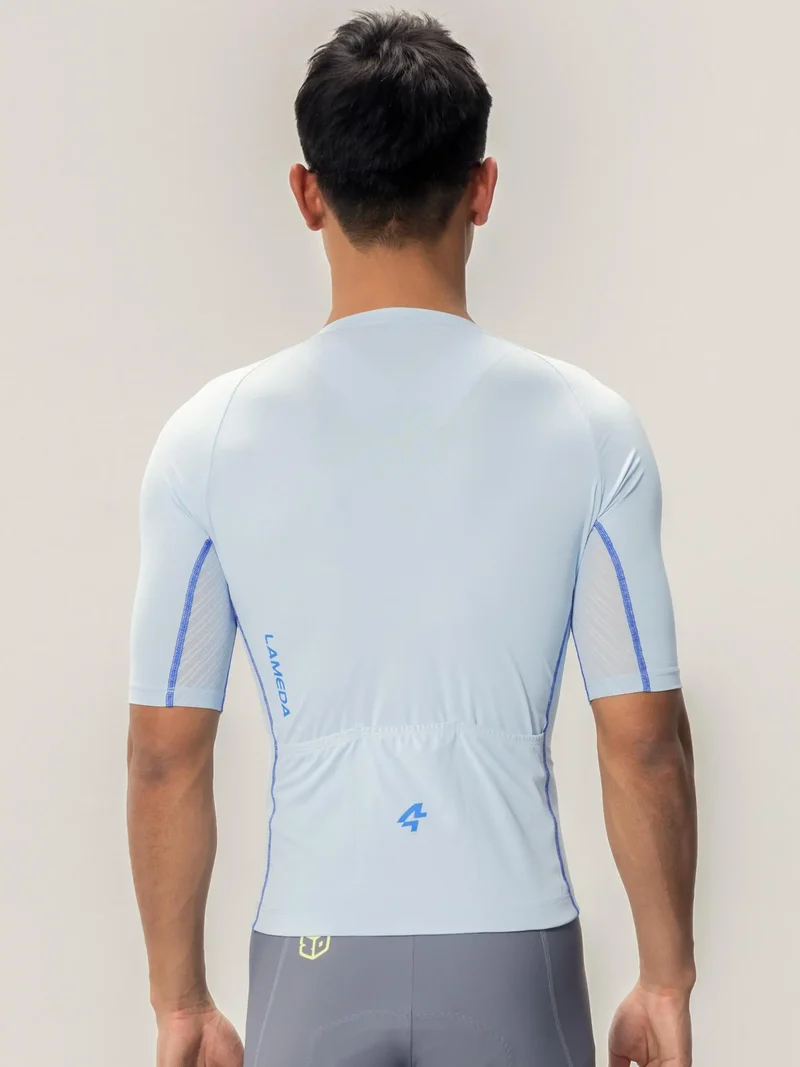Wind Chaser Mens Cycling Jersey Short Sleeves - Blue