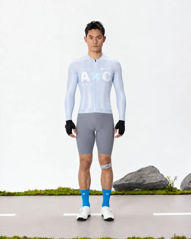 A*C Mens Cycling Jersey LS - Ice Purple