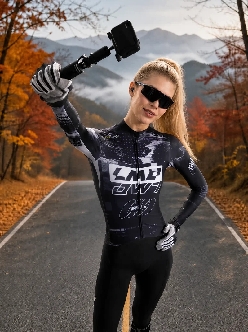Phantom Women's Thermal Fleece Cycling Jersey - Violet Obsidian