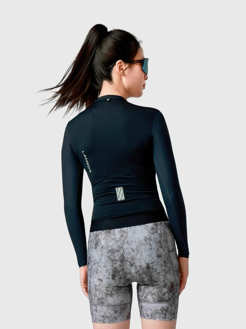 Moon Woman Cycling Jersey Long Sleeve CoolMax - Black