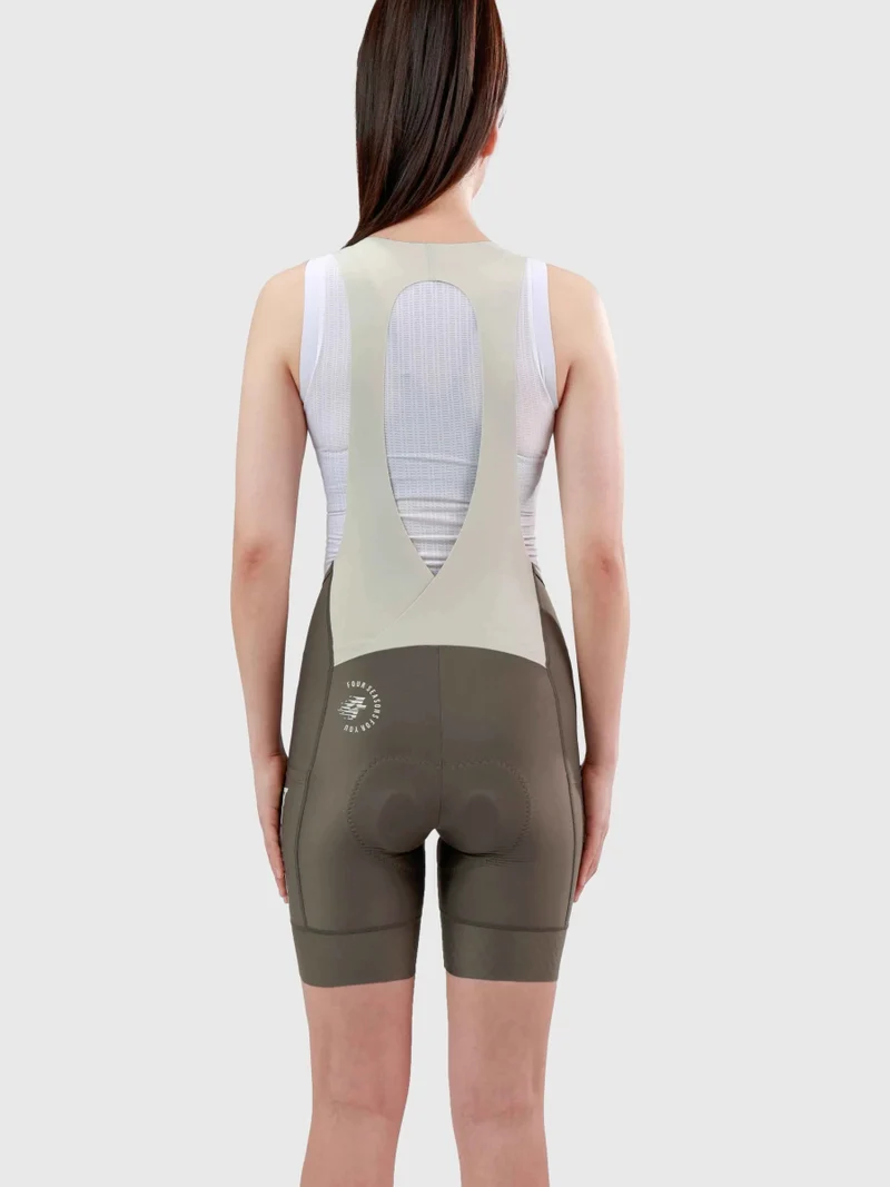 Soothe Women Cycling Bib Shorts - Gray Green