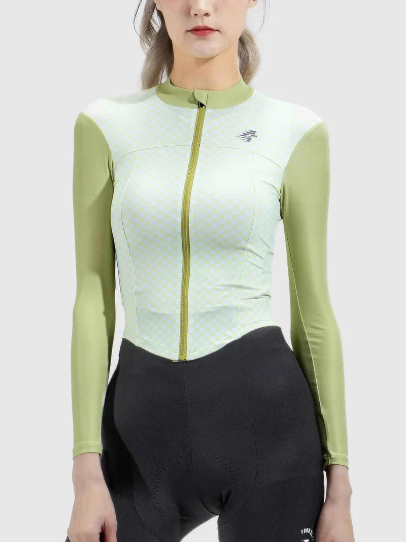 Prismatic Women Cycling Jersey - Lime Blend