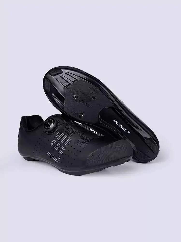 Hank Unisex Nylon Cycling Cleat Shoes - Black