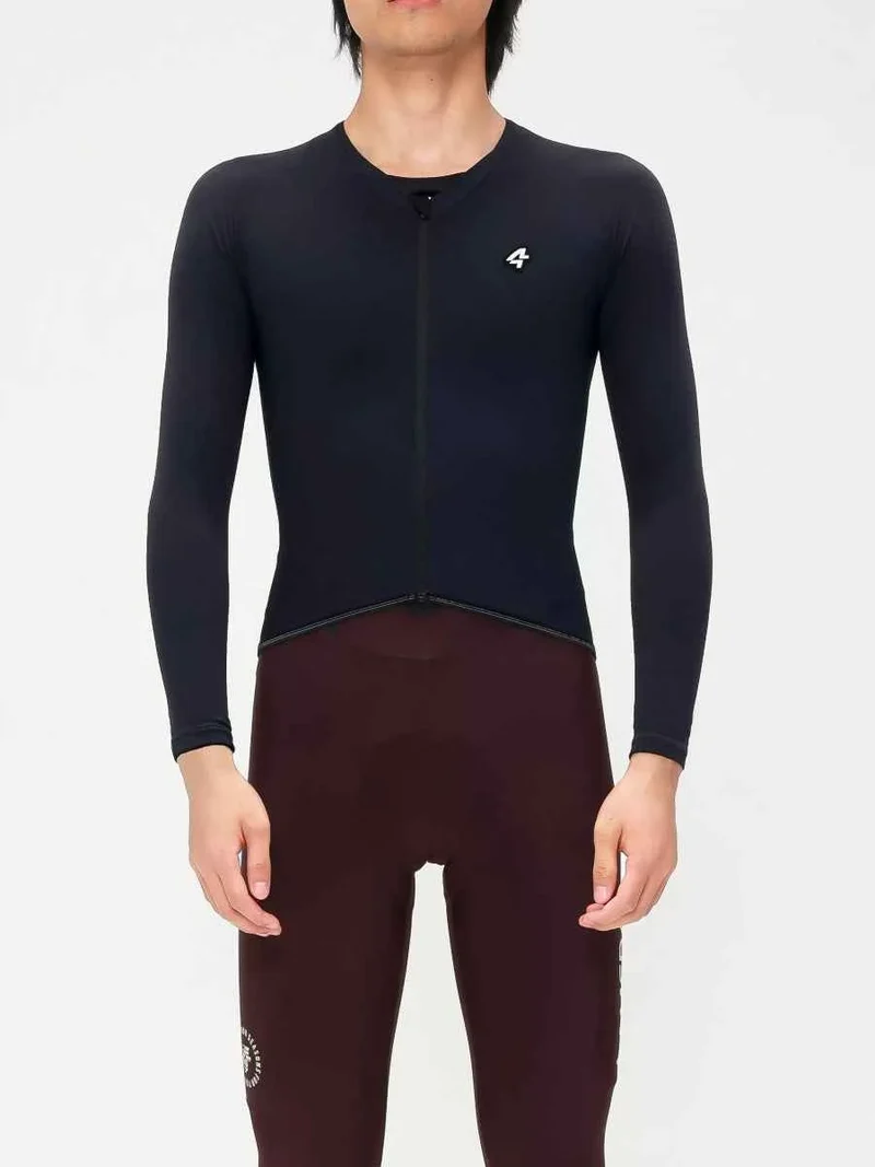Polar Night Men's Fleeced Thermal Jersey - Black
