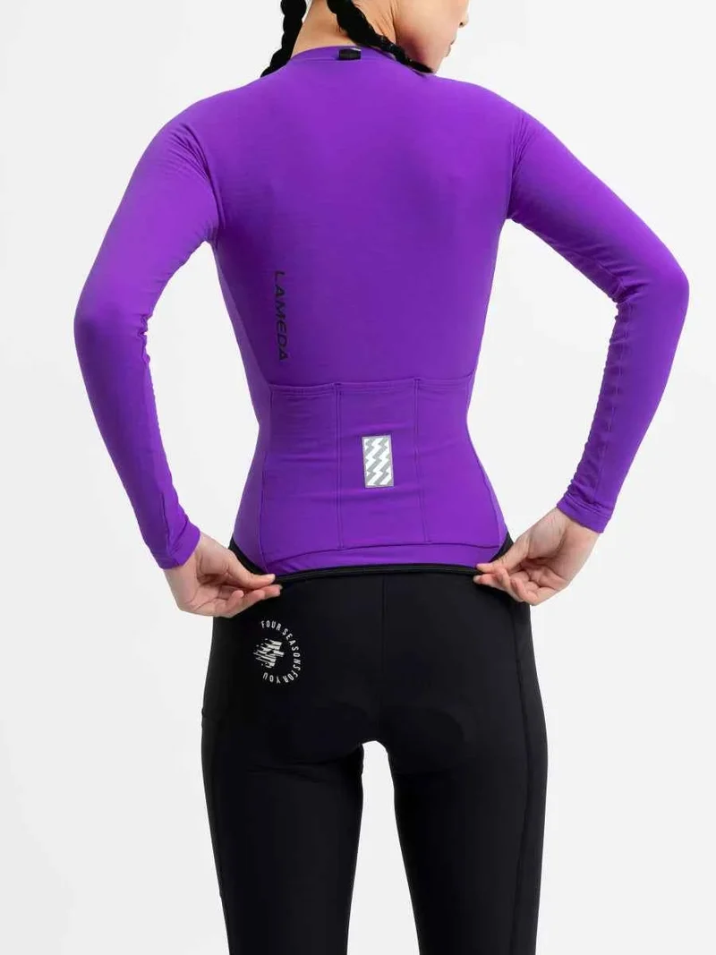 Polar Night Women's Fleeced Thermal Jersey - Purple