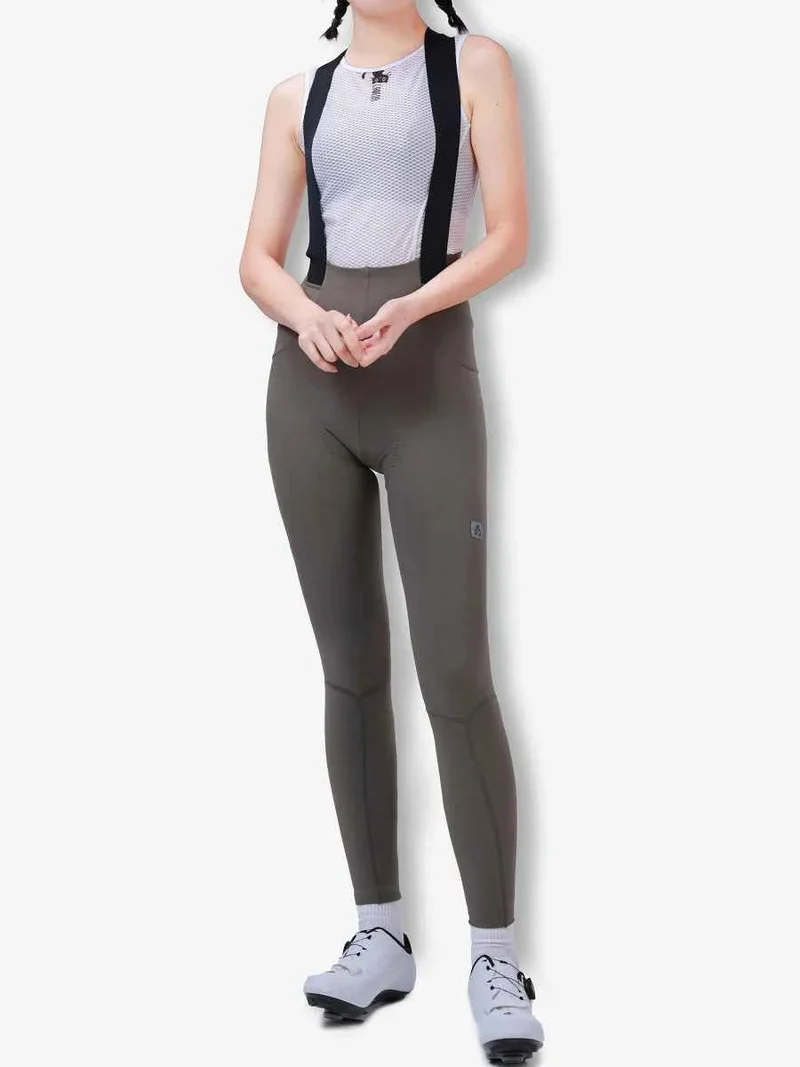 Sunshine Women's Thermal Fleeced Bib Tights - Gray