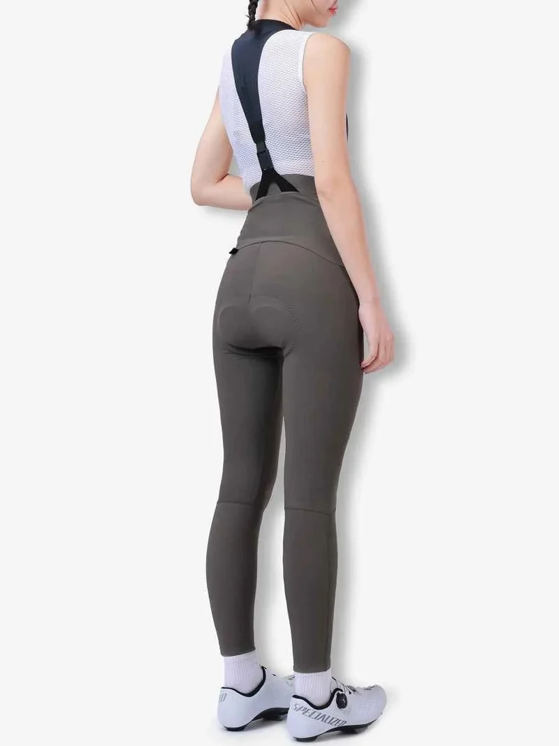 Sunshine Women's Thermal Fleeced Bib Tights - Gray