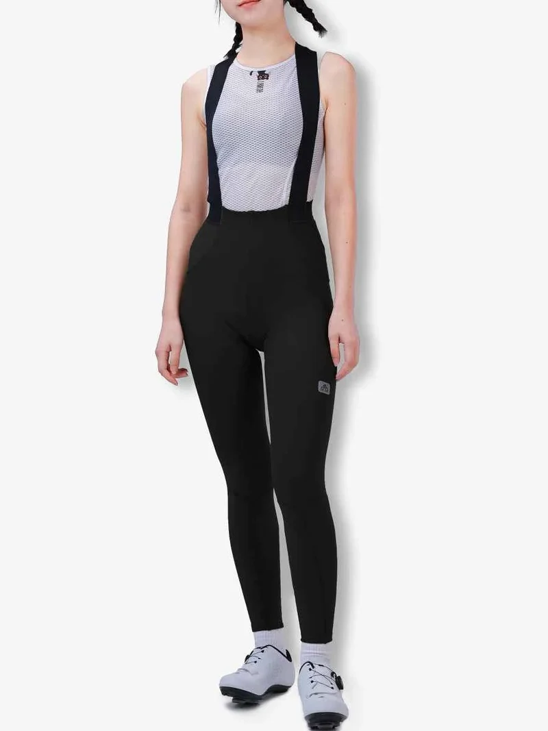 Sunshine Women's Thermal Fleeced Bib Tights - Black