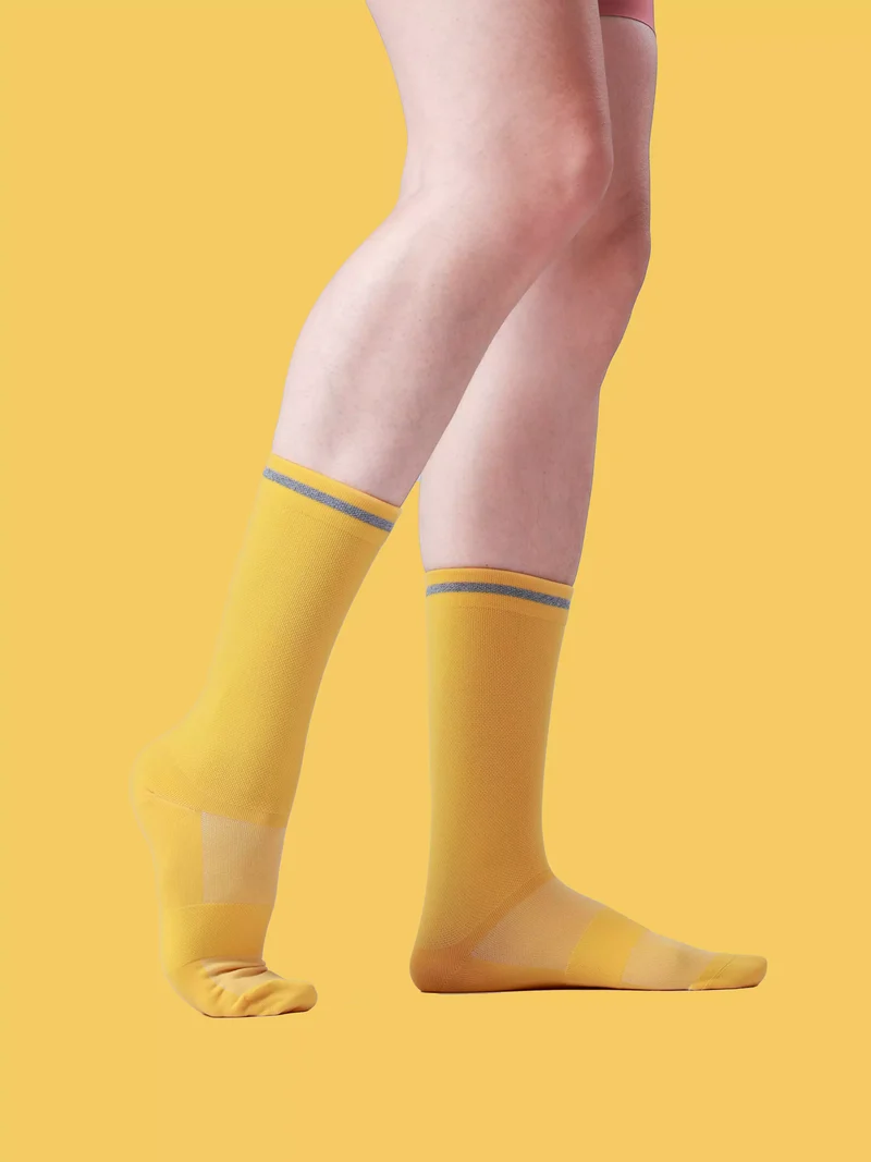 Reflective Sports Socks BGM 7305 - Yellow