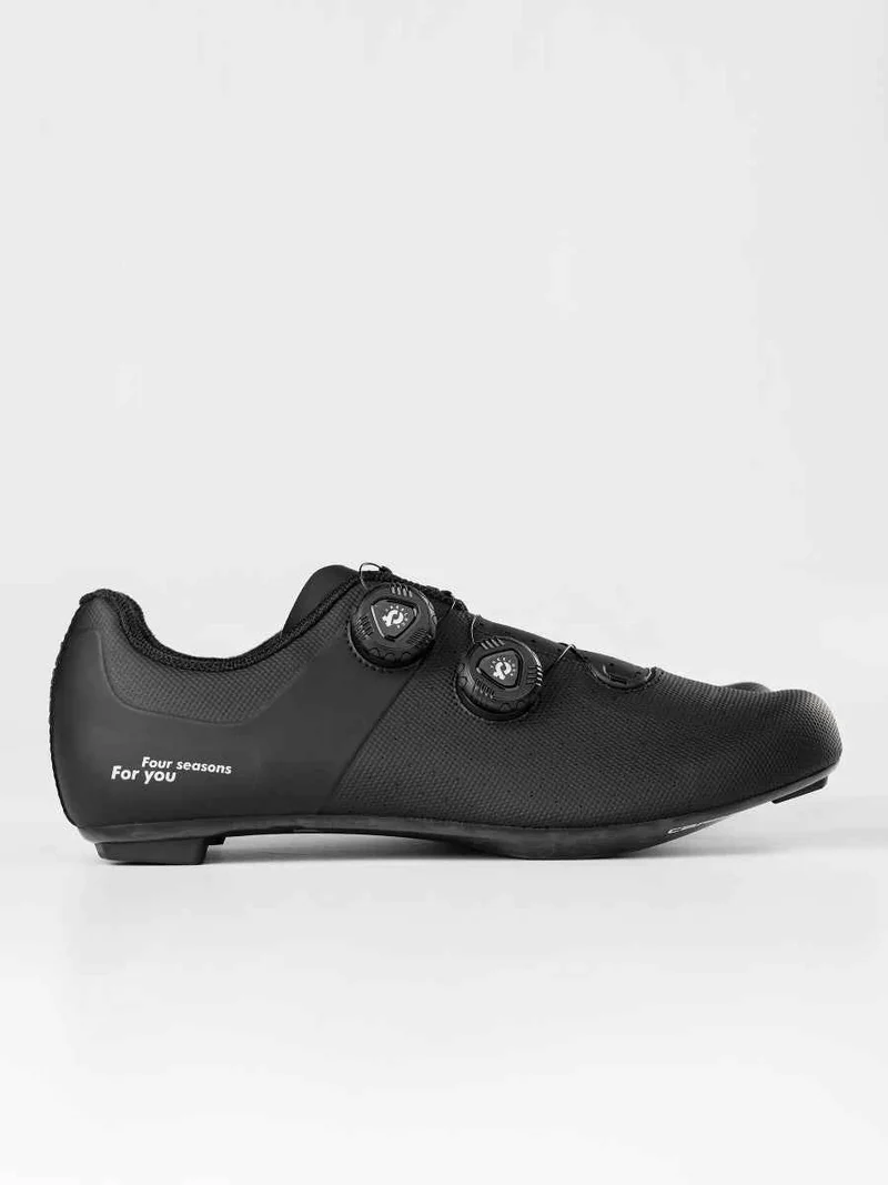 Yik Carbon Fiber Cycling Cleat Shoes - Black