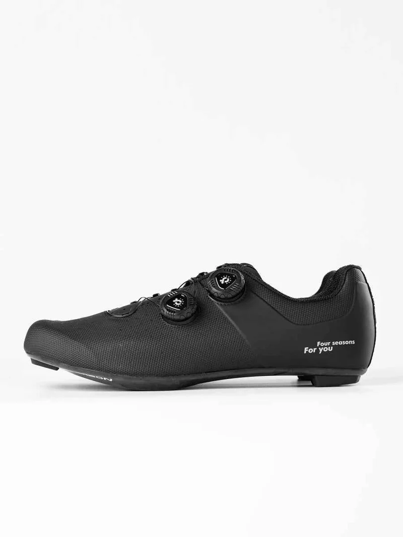 Yik Carbon Fiber Cycling Cleat Shoes - Black