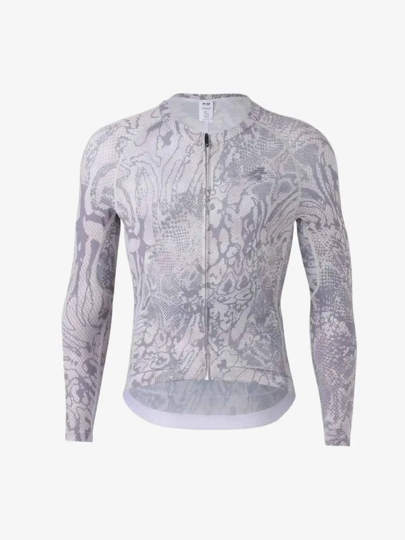 Men's Basic Cycling Jersey LS 2025SSXX590 - Gray Snake