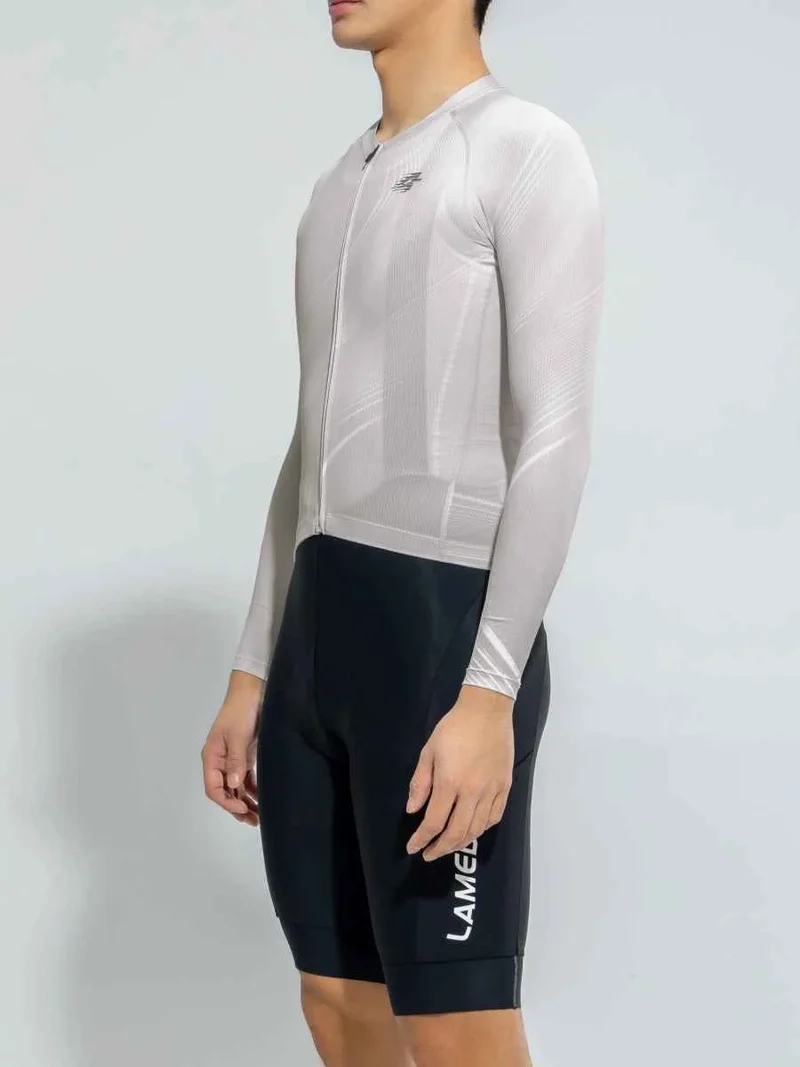 Men's Basic Cycling Jersey LS 2025SSXX590 - Gray