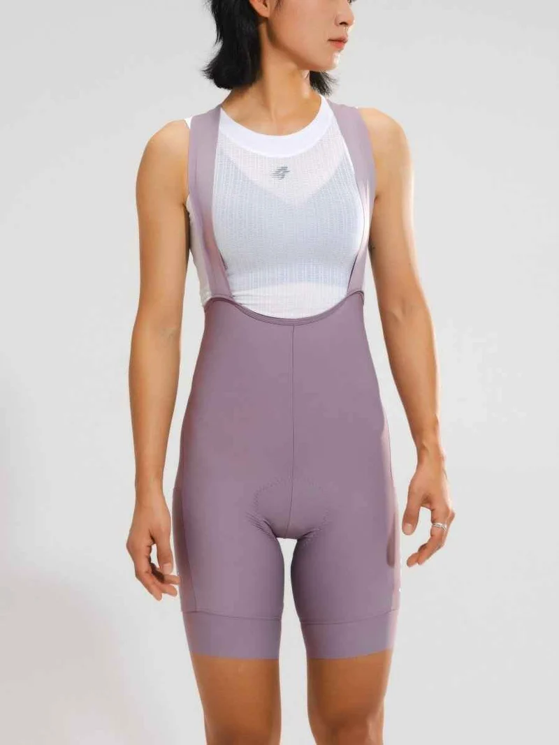 Women's Basic Bib Shorts 2025SSZ504 - Pink