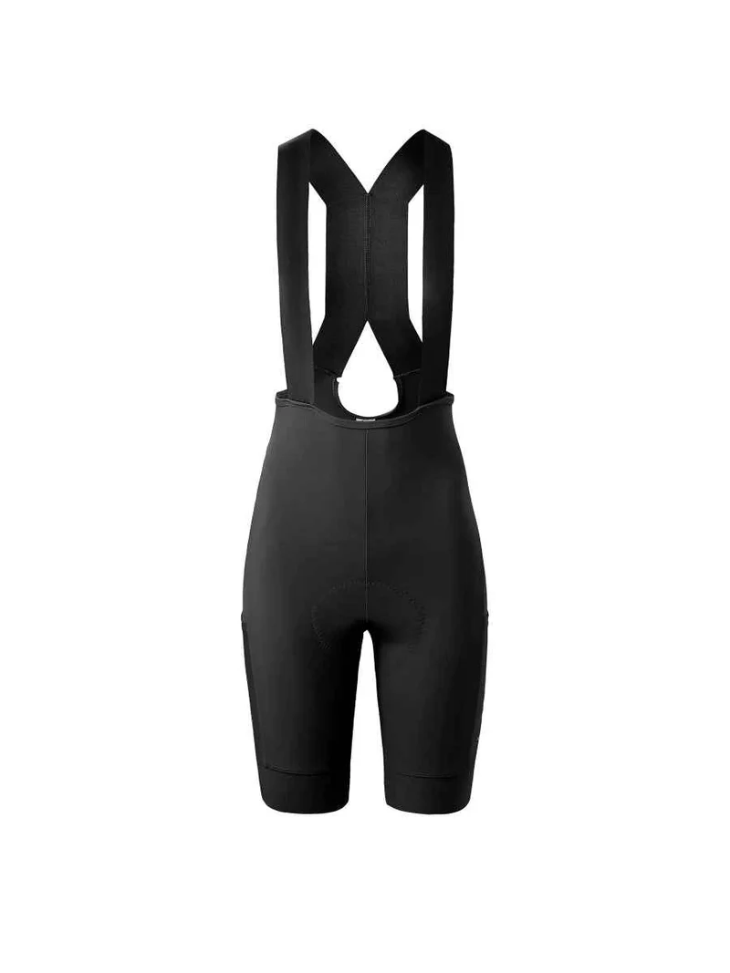 Women's Basic Bib Shorts 2025SSZ504 - Black