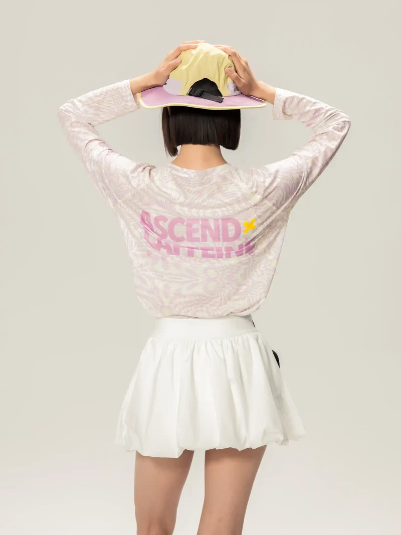 A x C Unisex Lightweight Cycling Long-Sleeve T-Shirt - Light Pink