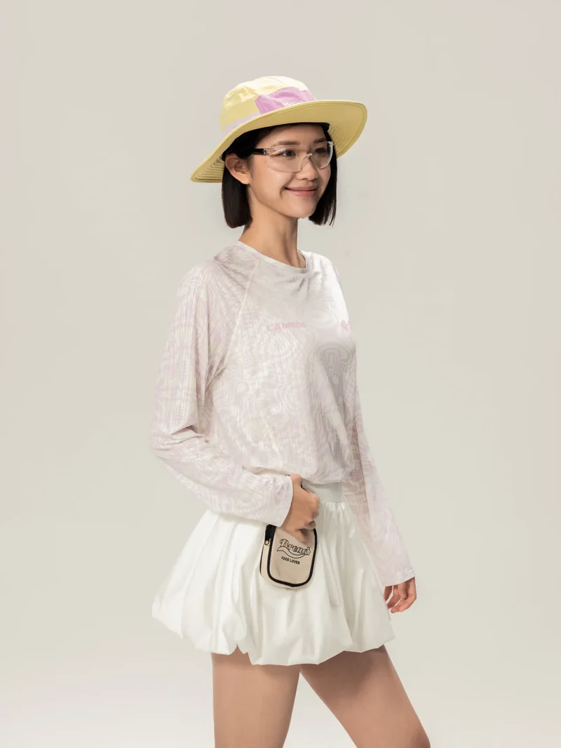 A x C Unisex Lightweight Cycling Long-Sleeve T-Shirt - Light Pink
