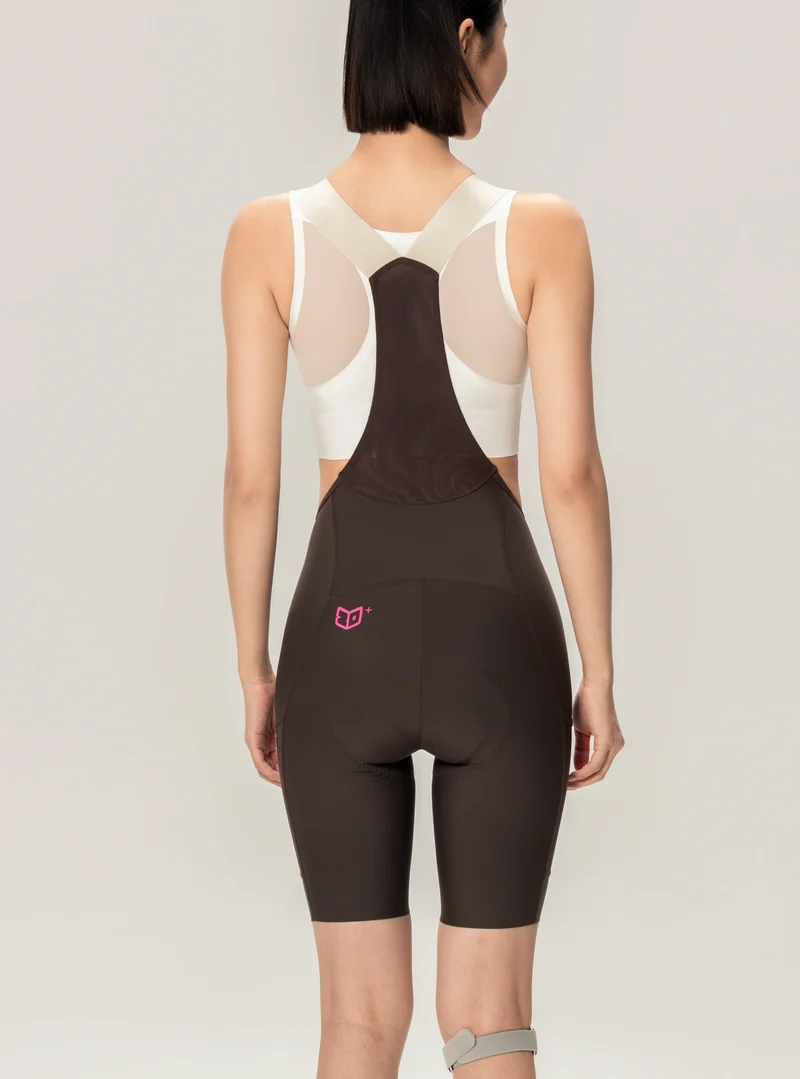 Lameda 21st Anniv. Special Women's Bib Shorts - Khaki