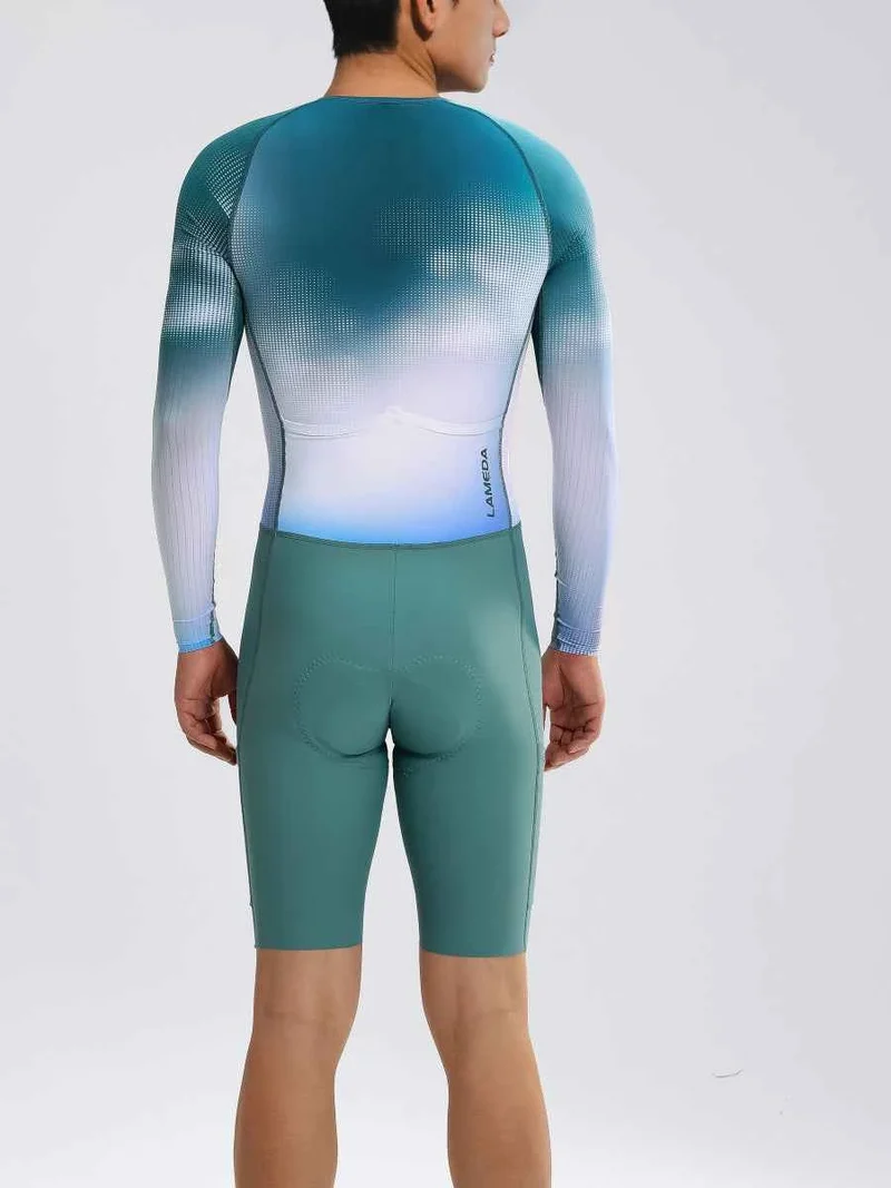 Men's Pro Cycling Skinsuit 2025SSS610 - Green