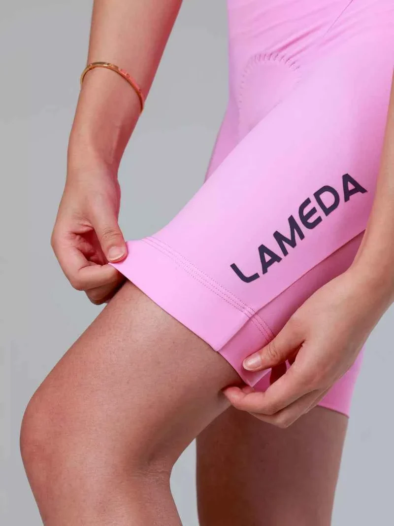 Lameda 20th Anniv. Special Women's Bib Shorts - Pink