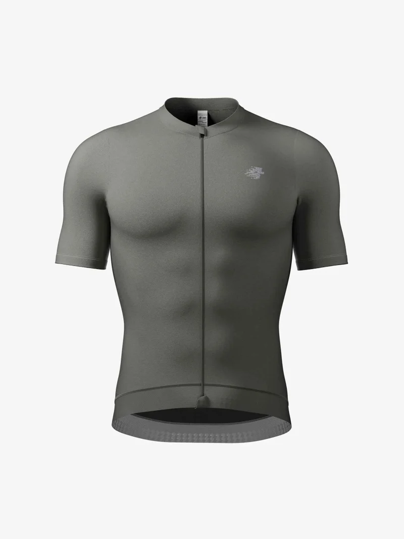 Flutter Men Cycling Jersey - Gray Olive