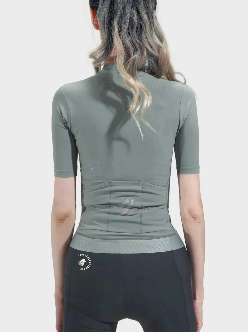 Melody Woman Cycling Jersey - Gray Olive