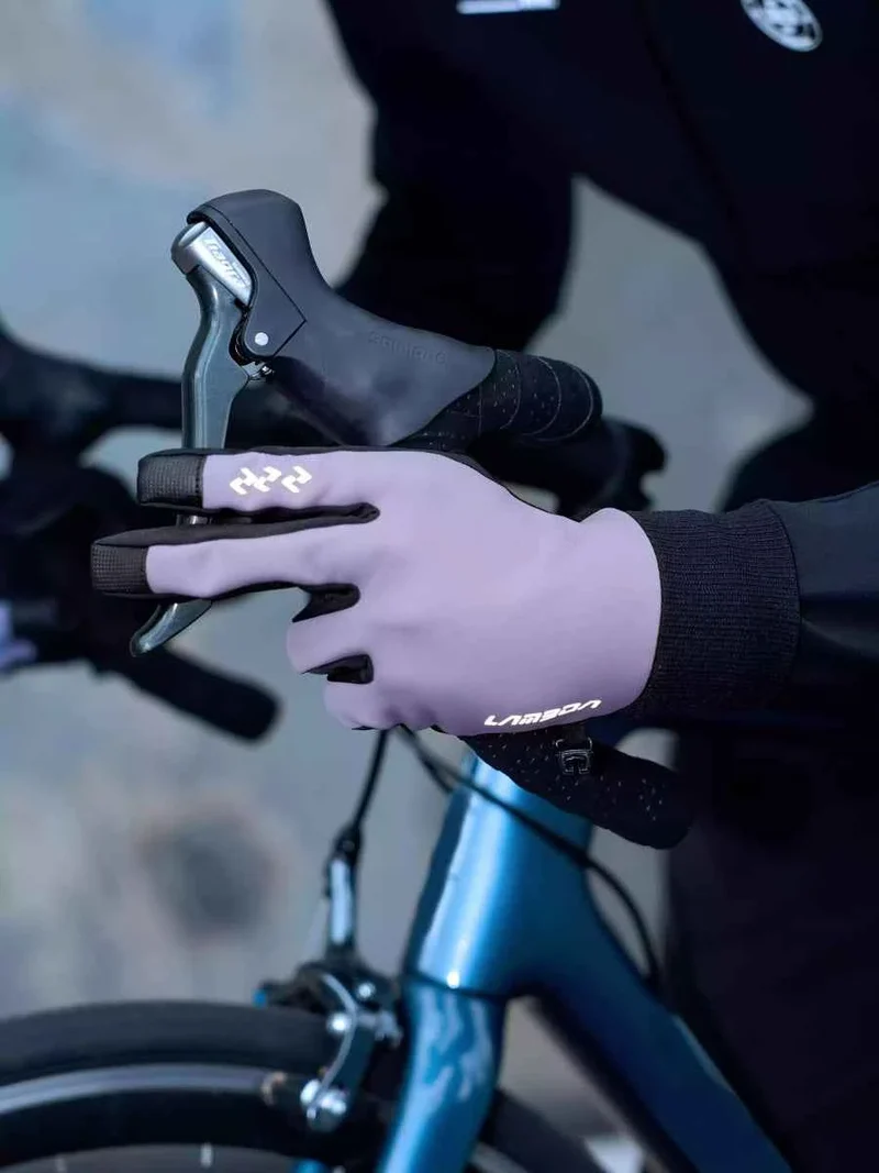 6069 Fleeced Bike Gloves - Purple