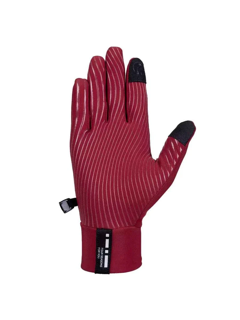 6066 Fleeced Bike Gloves - Red
