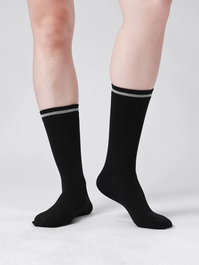 Reflective Sports Socks BGM 7305 - Black