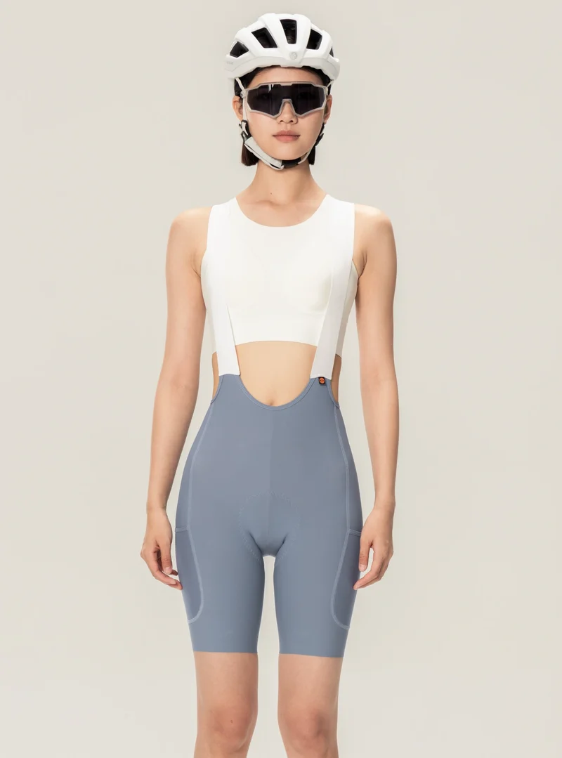 Lameda 21st Anniv. Special Women's Bib Shorts - Gray