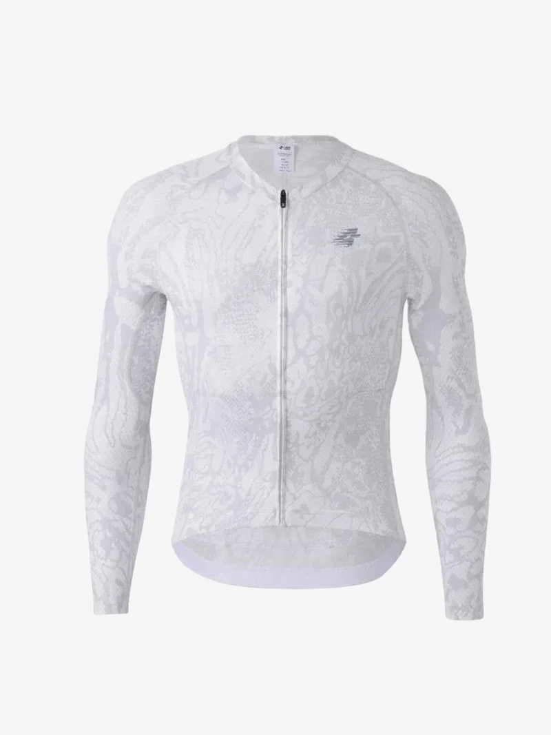 Men's Basic Cycling Jersey LS 2025SSXX590- White Snake