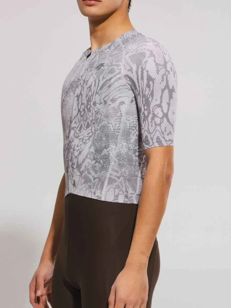 Men's Basic Cycling Jersey 2025SSXX590SS - Gray Snake