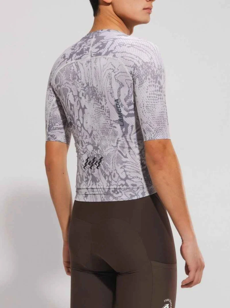 Men's Basic Cycling Jersey 2025SSXX590SS - Gray Snake