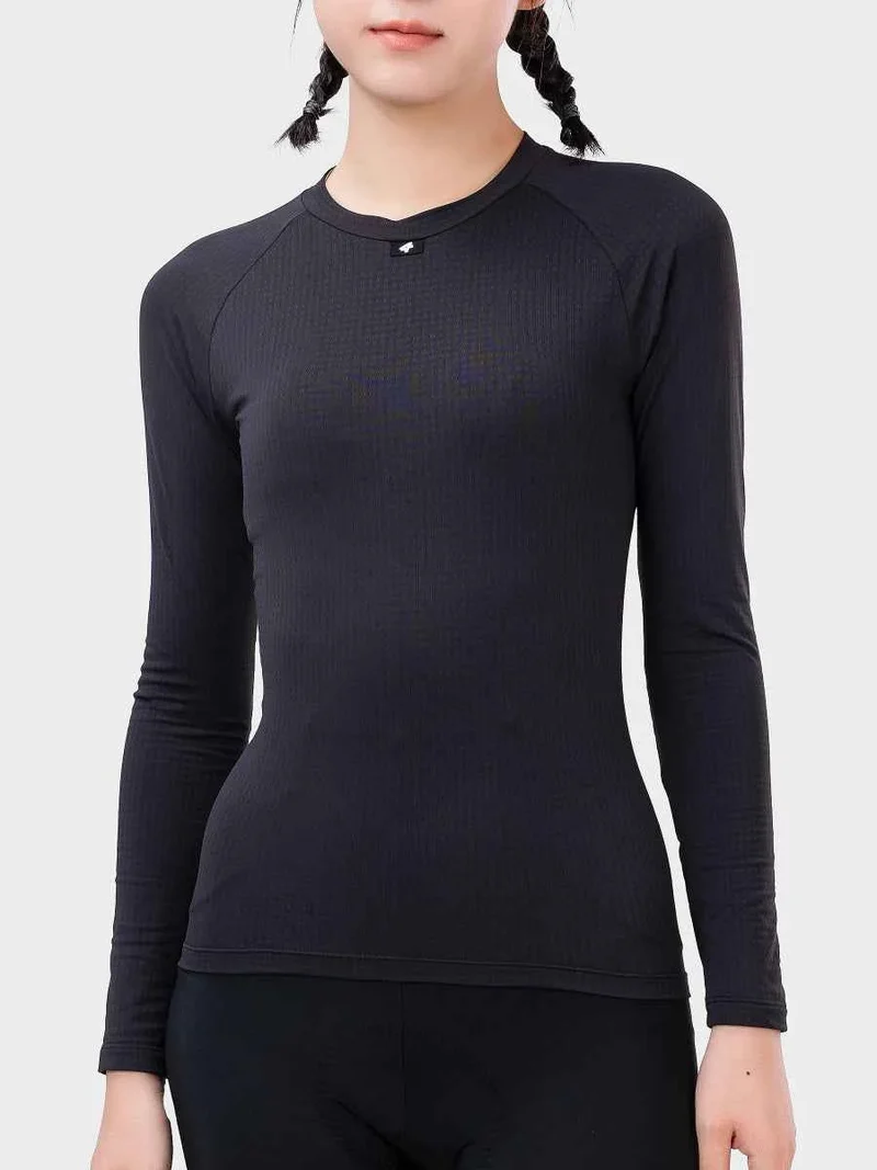 Women's Cycling Base Layer Long Sleeve - Black