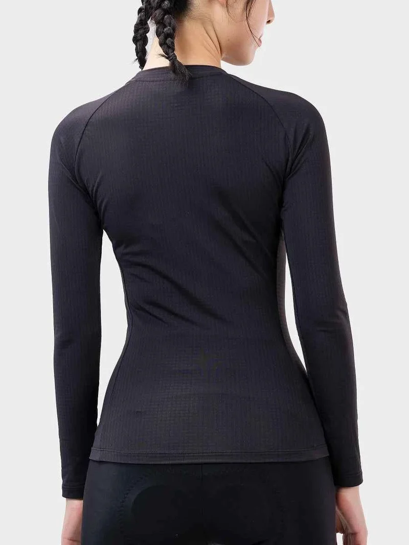 Women's Cycling Base Layer Long Sleeve - Black