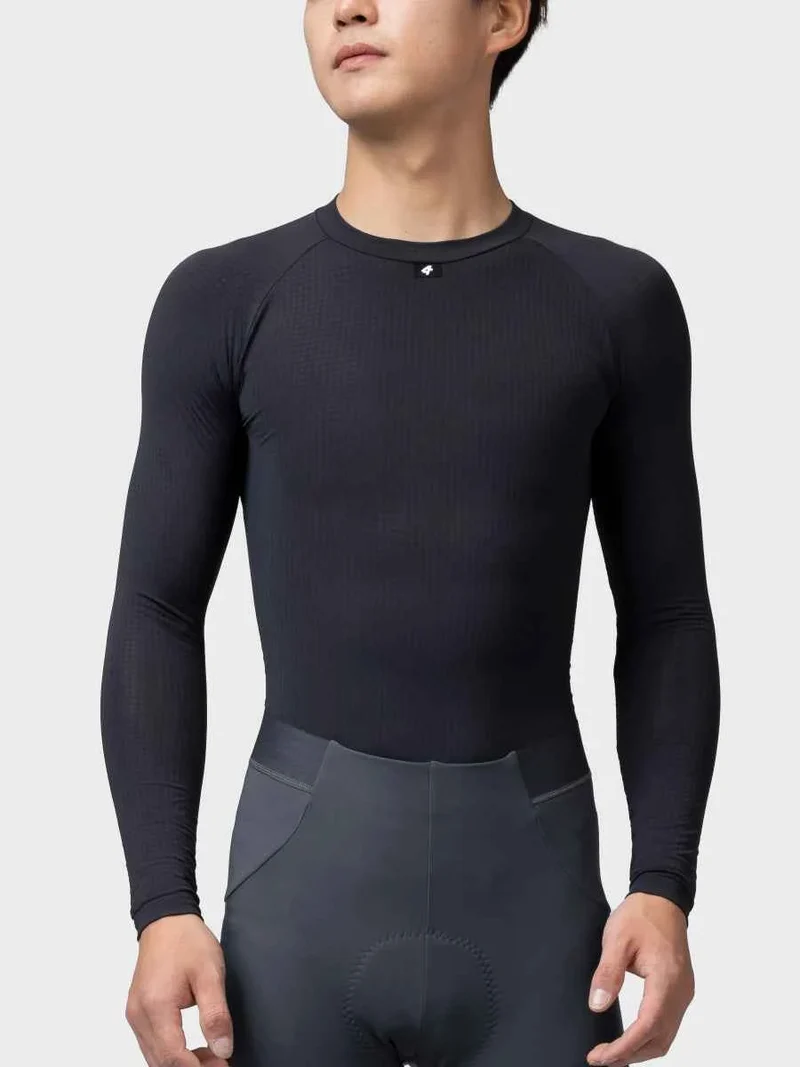 Men's Cycling Base Layer Long Sleeve - Black