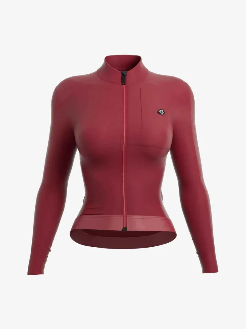 Snowdrop Women's Fleeced Thermal Jersey - Red