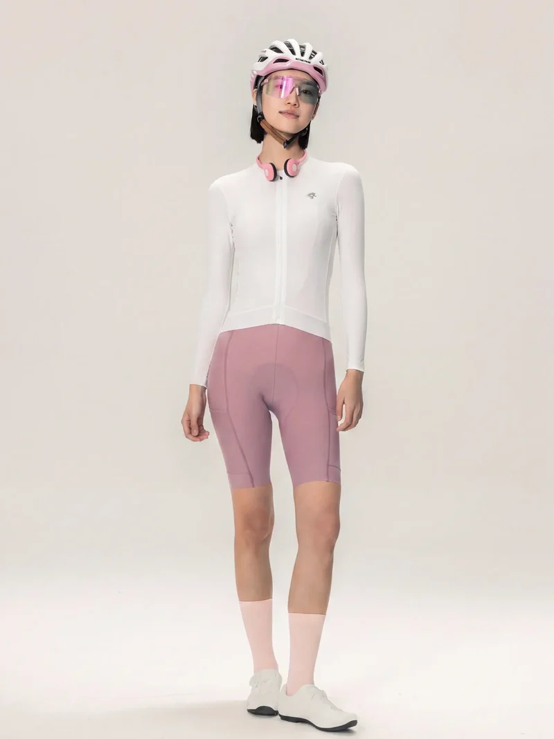 Ethereal Woman Cycling Jersey Long Sleeve - White