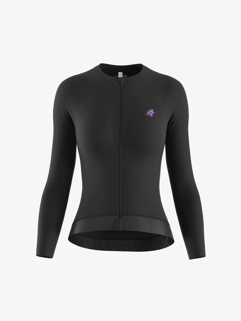 Ethereal Woman Cycling Jersey Long Sleeve - Black