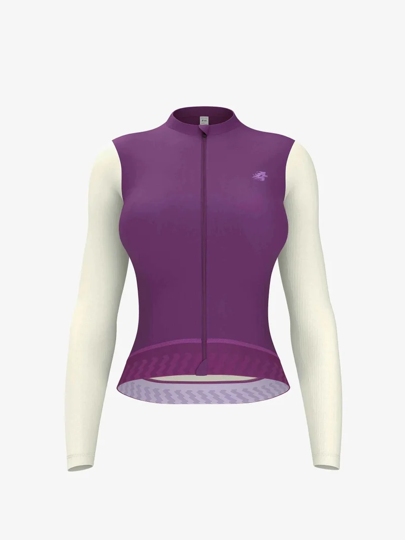 Ethereal Woman Cycling Jersey Long Sleeve - Lavender Blend
