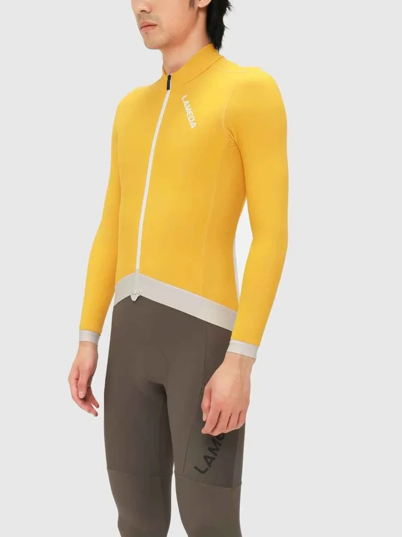 Freeze Men's Fleeced Thermal Jersey - Yellow