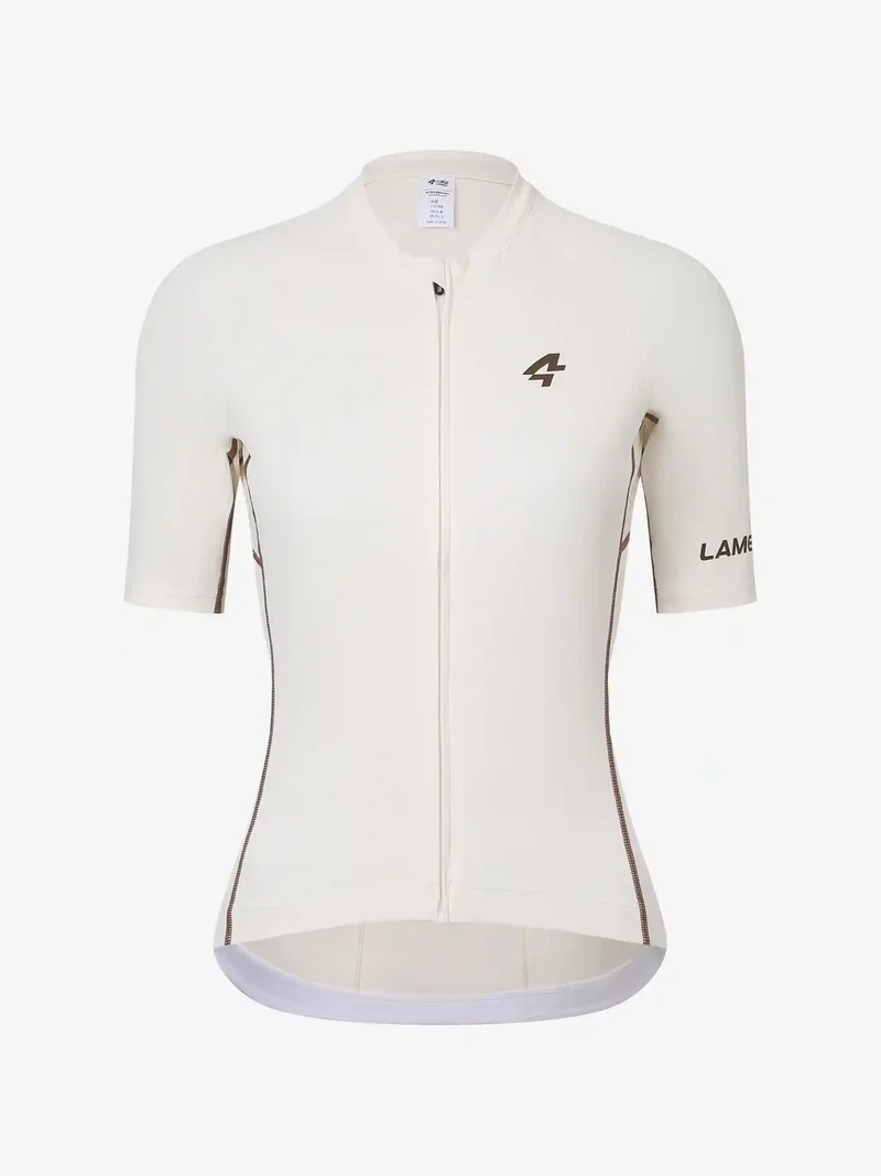 Wind Chaser Unisex Cycling Jersey Short Sleeves - Ivory